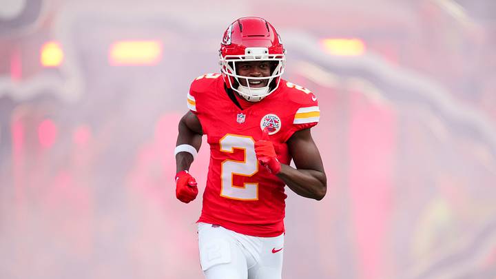 Sep 14, 2026; Kansas City, Missouri, USA; Kansas City Chiefs wide receiver Tyquan Thornton (2) takes the field prior to a game against the Denver Broncos at Arrowhead Stadium. Mandatory Credit: Jay Biggerstaff-Imagn Images Sep 14, 2026; Kansas City, Missouri, USA; Kansas City Chiefs wide receiver Tyquan Thornton (2) takes the field prior to a game against the Denver Broncos at Arrowhead Stadium. Mandatory Credit: Jay Biggerstaff-Imagn Images