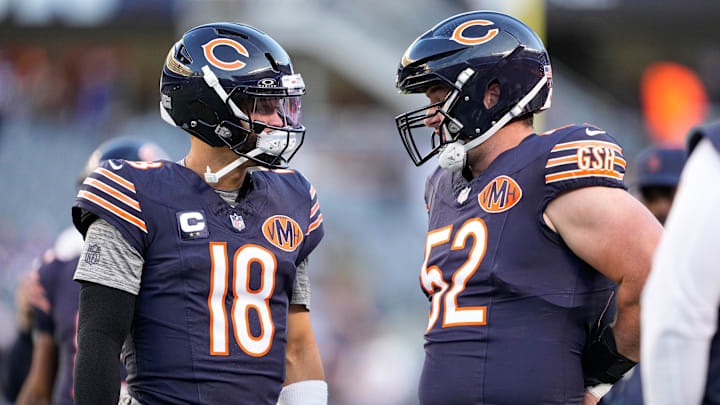 Chicago Bears center Drew Dalman
