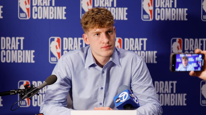Kasparas Jakucionis at 2025 NBA Draft Combine