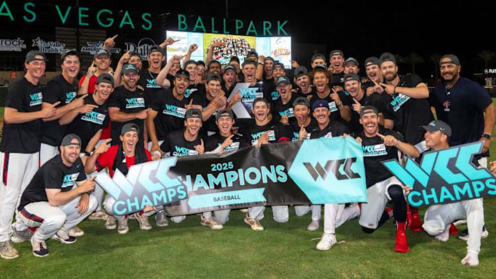 St. Mary's Baseball after winning the WCC tournament
