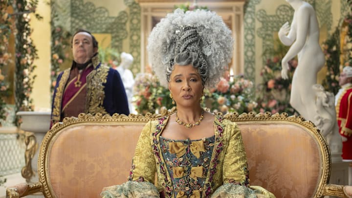 Queen Charlotte, played by Golda Rosheuvel, in 'Bridgerton.' Queen Charlotte, played by Golda Rosheuvel, in 'Bridgerton.'