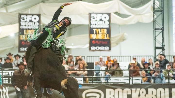 John Crimber at a bull riding in Las Vegas