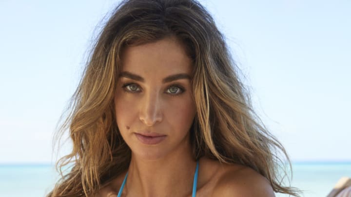 Katie Austin was photographed by James Macari in the Dominican Republic. 