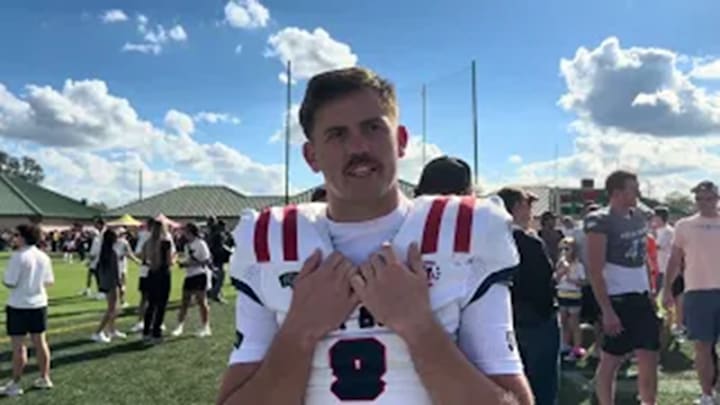 Tulane quarterback Jake Retzlaff at the 2026 Hula Bowl