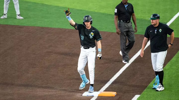 Tulane baseball Hugh Pinkney after RBI