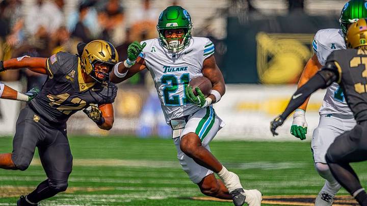 Tulane running back DJ Dugar Tulane running back DJ Dugar