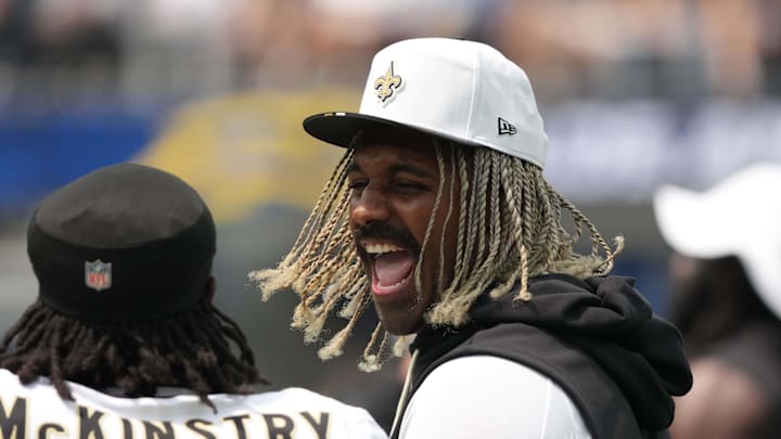 New Orleans Saints defensive end Cameron Jordan, cornerback Kool-Aid McKinstry
