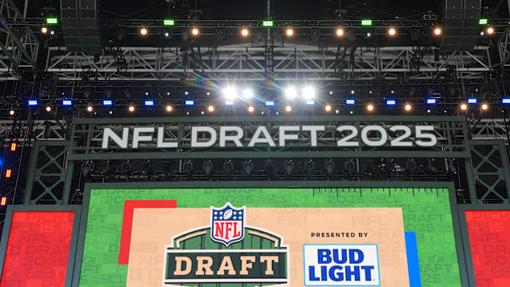 Apr 23, 2025; Green Bay, WI, USA; A general overall view of the 2025 NFL Draft stage at Lambeau Field. Mandatory Credit: Kirby Lee-Imagn Images