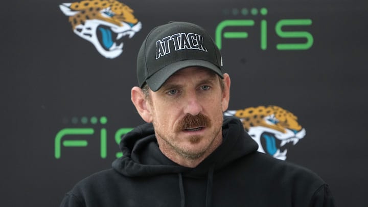 Jacksonville Jaguars defensive coordinator Ryan Nielsen. Jacksonville Jaguars defensive coordinator Ryan Nielsen.