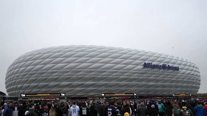 Allianz Arena in Munich, Germany was the site of the last New York Giants' international game played in 2024.