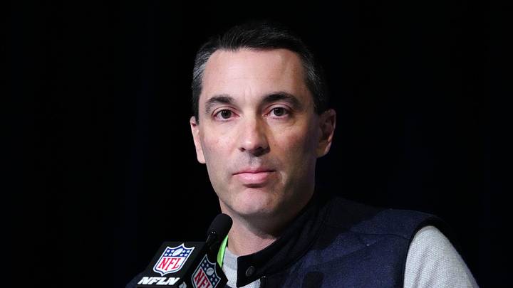 Mar 1, 2022; Indianapolis, IN, USA; Los Angeles Chargers general manager Tom Telesco during the NFL