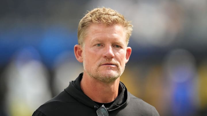Aug 17, 2024; Inglewood, California, USA; Los Angeles Rams general manager Les Snead during the game against the Los Angeles Chargers at SoFi Stadium. Mandatory Credit: Kirby Lee-Imagn Images Aug 17, 2024; Inglewood, California, USA; Los Angeles Rams general manager Les Snead during the game against the Los Angeles Chargers at SoFi Stadium. Mandatory Credit: Kirby Lee-Imagn Images