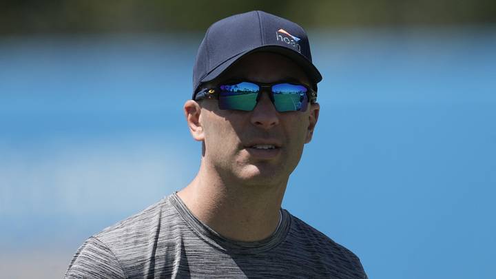 May 13, 2022; Costa Mesa CA, USA; Los Angeles Chargers general manager Tom Telesco during rookie May 13, 2022; Costa Mesa CA, USA; Los Angeles Chargers general manager Tom Telesco during rookie