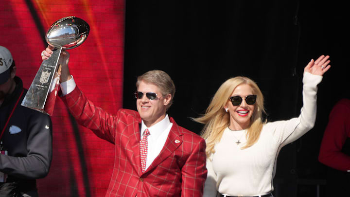 Kansas City Chiefs owner Clark Hunt and wife Tavia Hunt.
