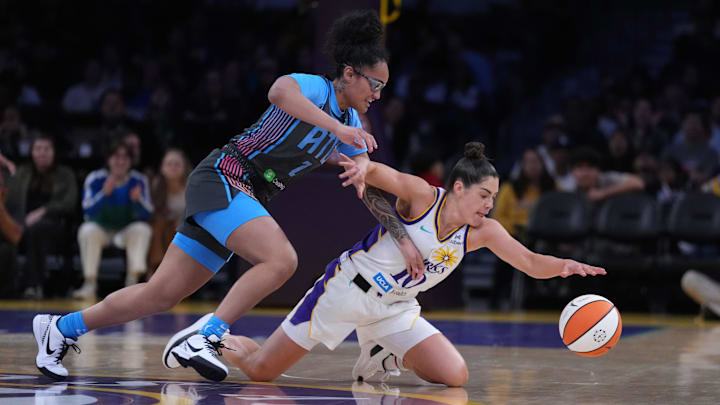 LA Sparks guard Kelsey Plum is an interesting prop target on Wednesday.