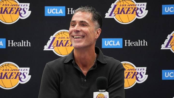 Los Angeles Lakers general manager Rob Pelinka. Los Angeles Lakers general manager Rob Pelinka.