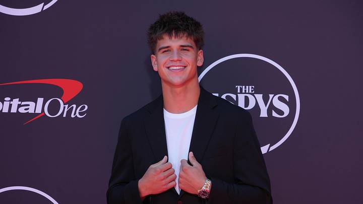 Jul 16, 2025; Hollywood, CA, USA; Ryder Lyons poses on the ESPYs red carpet at the Dolby Theatre. Mandatory Credit: Kirby Lee-Imagn Images Jul 16, 2025; Hollywood, CA, USA; Ryder Lyons poses on the ESPYs red carpet at the Dolby Theatre. Mandatory Credit: Kirby Lee-Imagn Images