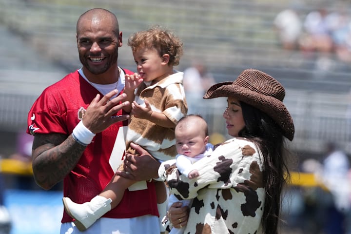 Dak Prescott's fiancée Sarah Jane, teammates gift birthday card roasting Cowboys QB