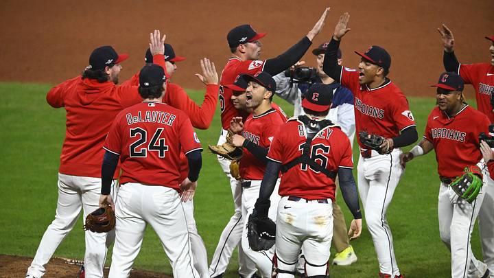 Oct 10, 2026; Cleveland, Ohio, USA; The Cleveland Guardians celebrate the win against the Chicago White Sox in game five of the ALDS for the 2026 MLB Playoffs at Progressive Field. Mandatory Credit: David Richard-Imagn Images Oct 10, 2026; Cleveland, Ohio, USA; The Cleveland Guardians celebrate the win against the Chicago White Sox in game five of the ALDS for the 2026 MLB Playoffs at Progressive Field. Mandatory Credit: David Richard-Imagn Images