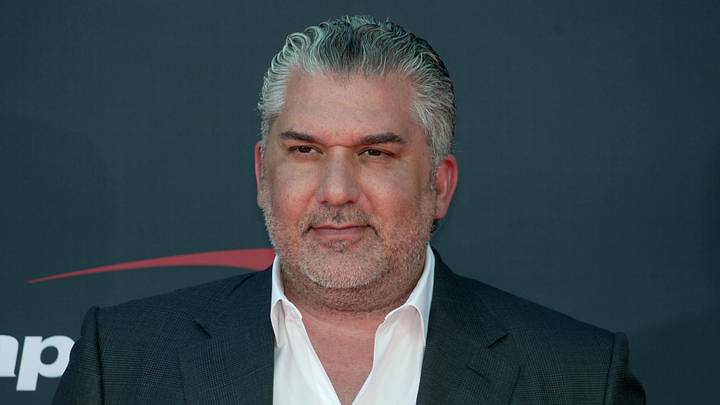 Jul 12, 2023; Los Angeles, CA, USA; WWE ceo Nick Khan arrives on the red carpet before the 2023 ESPYS at the Dolby Theatre. Mandatory Credit: Kirby Lee-Imagn Images