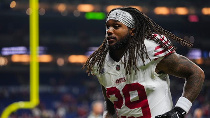 San Francisco 49ers running back Jordan James (29)