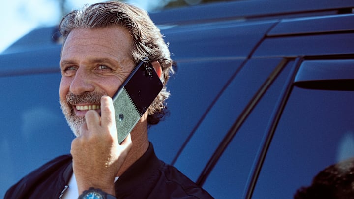 Patrick Mouratoglou for Motorola's 'Icon Behind the Icons' campaign.