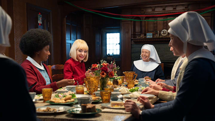 Picture Shows: "Joyce Highland (RENEE BAILEY) Trixie
Franklin (HELEN GEORGE) Sister Julienne (JENNY AGUTTER) " Picture Shows: "Joyce Highland (RENEE BAILEY) Trixie
Franklin (HELEN GEORGE) Sister Julienne (JENNY AGUTTER) "