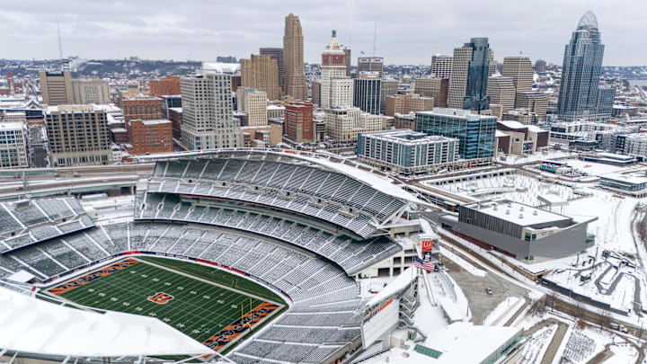Paycor Stadium in Downtown Cincinnati on Wednesday, Jan. 8, 2025.