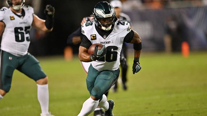 Philadelphia Eagles running back Saquon Barkley. Philadelphia Eagles running back Saquon Barkley.