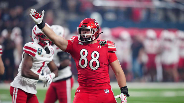 Utah Utes tight end Dallen Bentley (88) was one of the team's top threats in the passing game throughout the 2025 season.