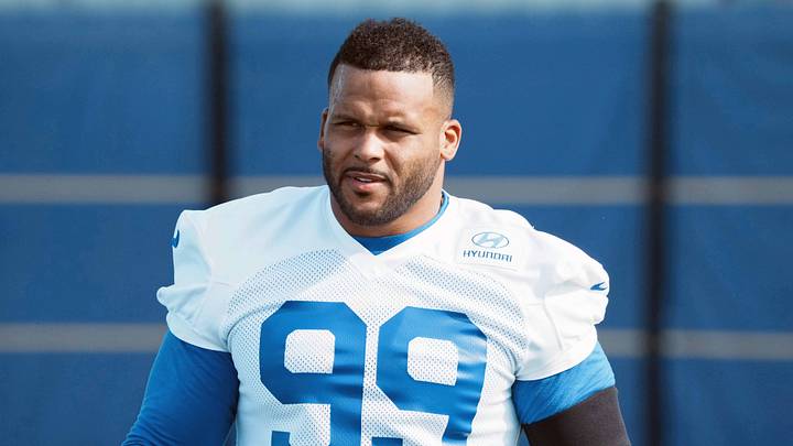 Los Angeles Rams defensive end Aaron Donald Los Angeles Rams defensive end Aaron Donald