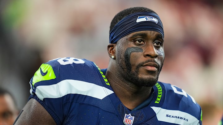 Derick Hall of the Seattle Seahawks Derick Hall of the Seattle Seahawks