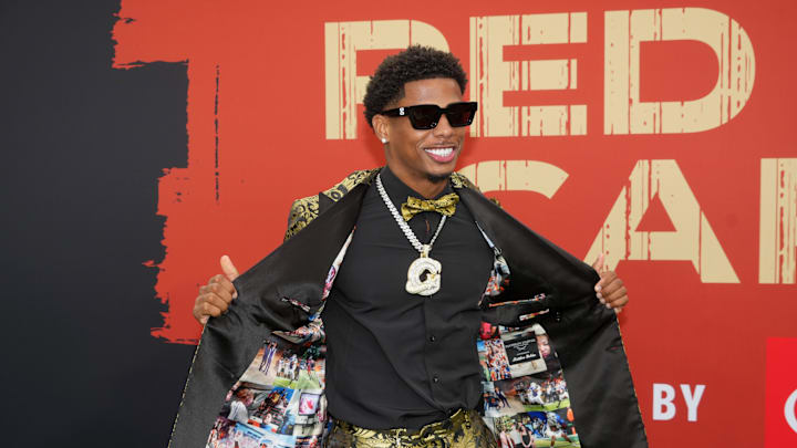 Texas Longhorns wide receiver Matthew Golden on the red carpet before the 2025 NFL Draft at Lambeau Field Texas Longhorns wide receiver Matthew Golden on the red carpet before the 2025 NFL Draft at Lambeau Field