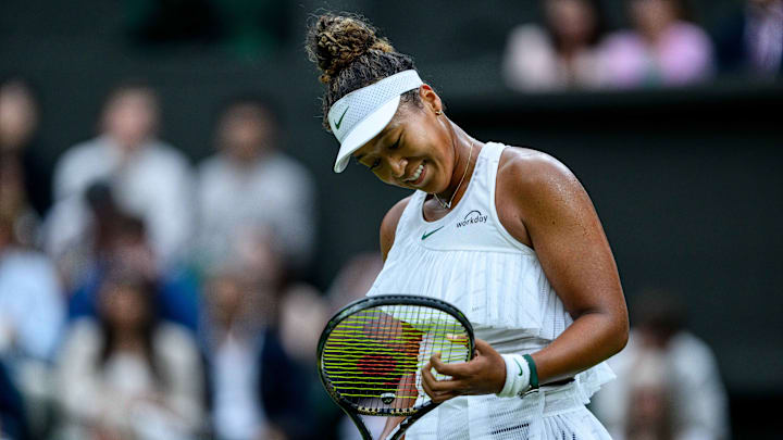 Naomi Osaka says she did not know Nick Kyrgios sat in her box at Wimbledon.