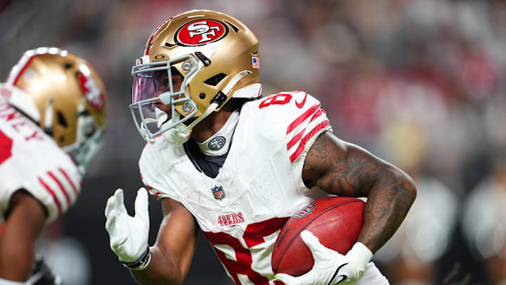 San Francisco 49ers wide receiver Jacob Cowing