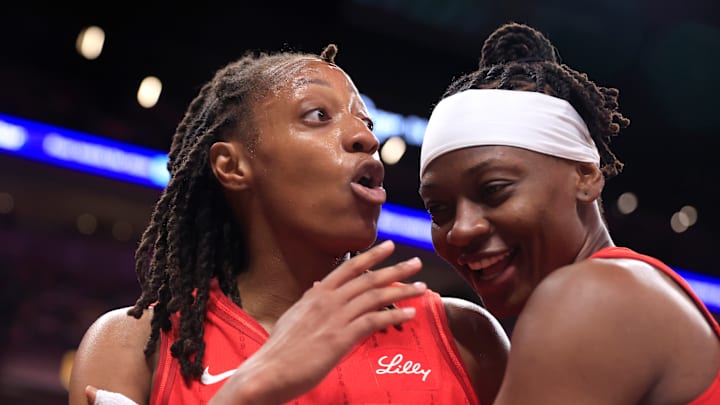 Kelsey Mitchell and Erica Wheeler (above) continue this recent stretch of strong performances for Fever players overseas