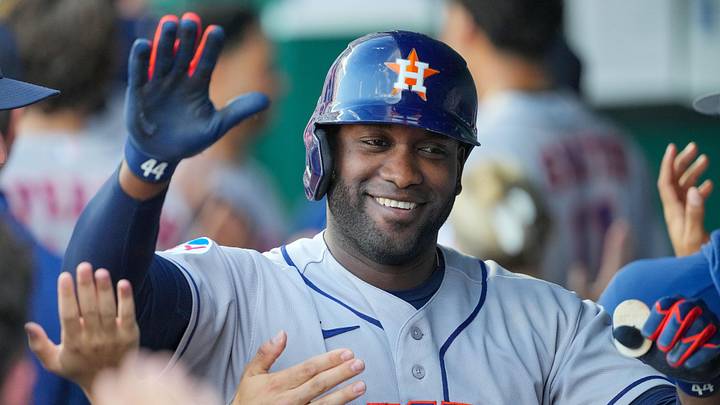 Houston Astros designated hitter Yordan Alvarez. Houston Astros designated hitter Yordan Alvarez.