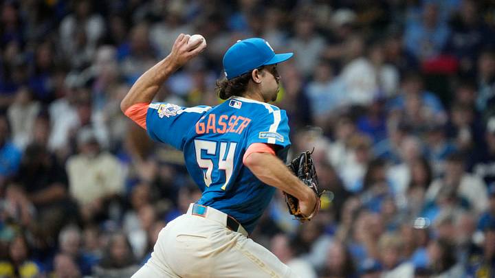 Sep 25, 2026; Milwaukee, Wisconsin, USA; Milwaukee Brewers pitcher Robert Gasser (54) delivers a pitch against the St. Louis Cardinals in the fourth inning at American Family Field. Mandatory Credit: Michael McLoone-Imagn Images Sep 25, 2026; Milwaukee, Wisconsin, USA; Milwaukee Brewers pitcher Robert Gasser (54) delivers a pitch against the St. Louis Cardinals in the fourth inning at American Family Field. Mandatory Credit: Michael McLoone-Imagn Images