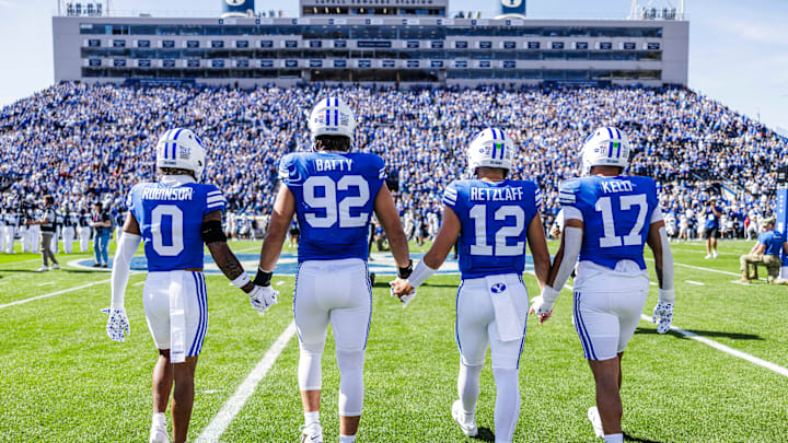 BYU captains take the field against Arizona