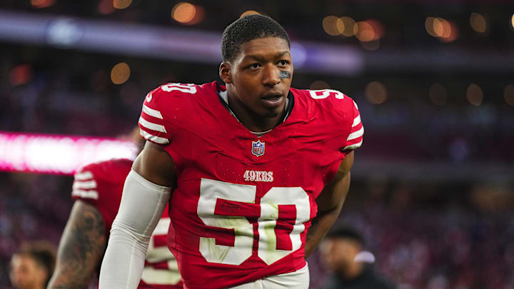 San Francisco 49ers linebacker Jalen Graham (50)