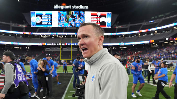 Boise State Broncos head coach Spencer Danielson. Boise State Broncos head coach Spencer Danielson.