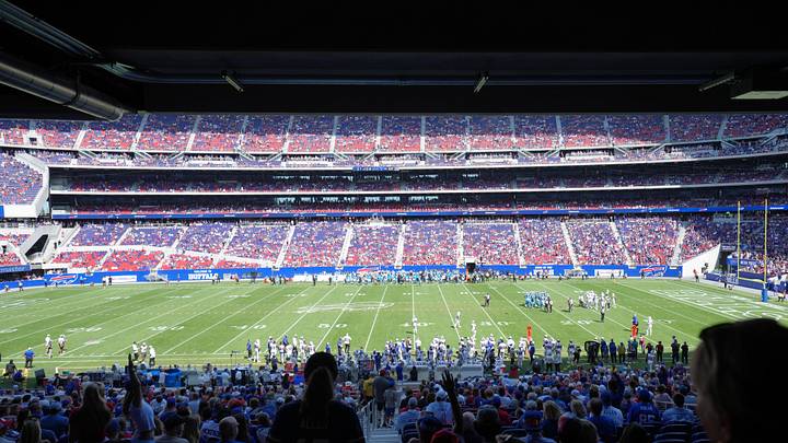 A general view of the field from the stands during the second half against the Carolina Panthers and Buffalo Bills at New Highmark Stadium. Mandatory Credit: Gregory Fisher-Imagn Images A general view of the field from the stands during the second half against the Carolina Panthers and Buffalo Bills at New Highmark Stadium. Mandatory Credit: Gregory Fisher-Imagn Images