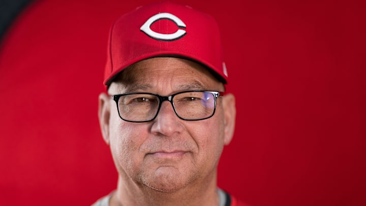Cincinnati Reds manager Terry Francona during the annual team picture day at the Cincinnati Reds Player Development Complex in Goodyear, Ariz., on Tuesday, Feb. 18, 2025.