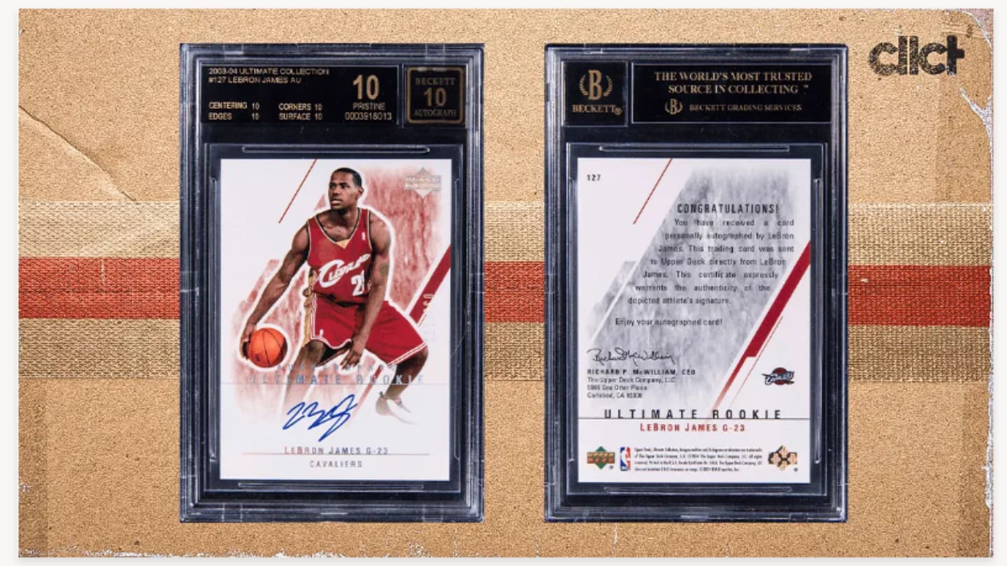 lebron james rookie autograph