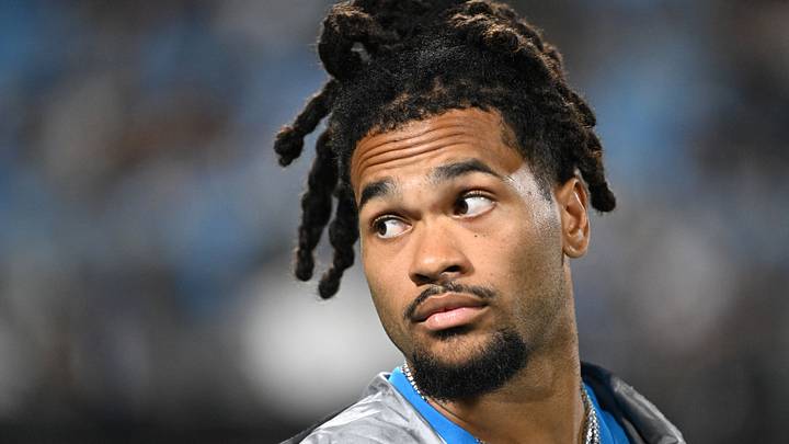 Carolina Panthers running back Jonathon Brooks (25) on the sidelines in the third quarter at Bank of America Stadium. Mandatory Credit: Bob Donnan-Imagn Images Carolina Panthers running back Jonathon Brooks (25) on the sidelines in the third quarter at Bank of America Stadium. Mandatory Credit: Bob Donnan-Imagn Images