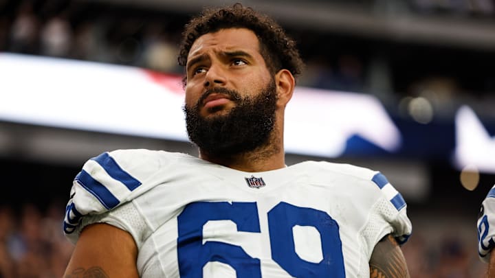 Indianapolis Colts offensive lineman Matt Pryor (69)