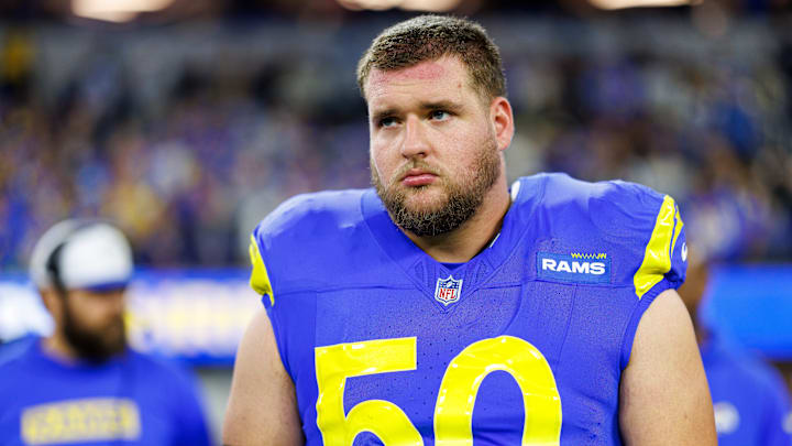 Los Angeles Rams offensive lineman Beaux Limmer (50)