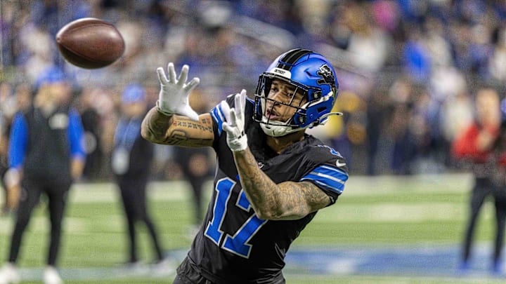 Detroit Lions wide receiver Tim Patrick (17).