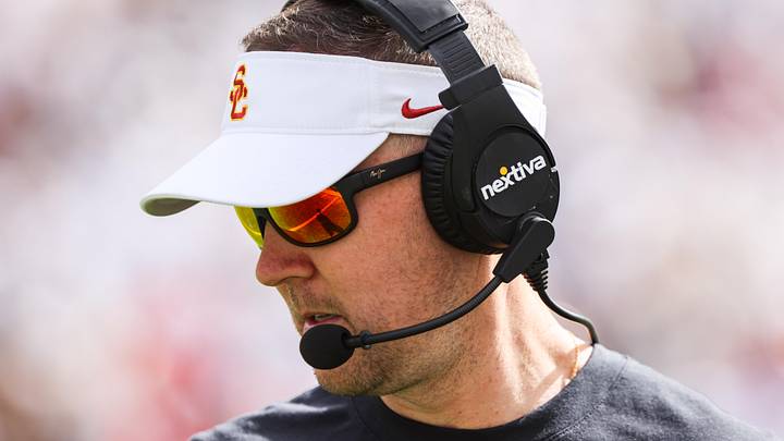 Sep 30, 2023; Boulder, Colorado, USA; USC Trojans head coach Lincoln Riley during the game against the Colorado Buffaloes at Folsom Field. Mandatory Credit: Chet Strange-Imagn Images Sep 30, 2023; Boulder, Colorado, USA; USC Trojans head coach Lincoln Riley during the game against the Colorado Buffaloes at Folsom Field. Mandatory Credit: Chet Strange-Imagn Images
