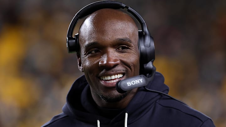 Jan 12, 2026; Pittsburgh, PA, USA; Houston Texans head coach DeMeco Ryans during the second half of an AFC Wild Card Round game against the Pittsburgh Steelers at Acrisure Stadium. Mandatory Credit: Charles LeClaire-Imagn Images